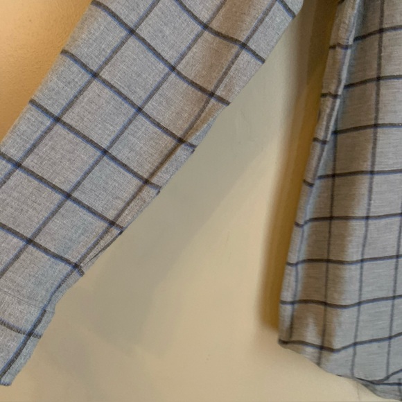 J McLaughlin Shirt Men Small Gray Button Down Long Sleeve 100% Cotton Flannel - Picture 3 of 6